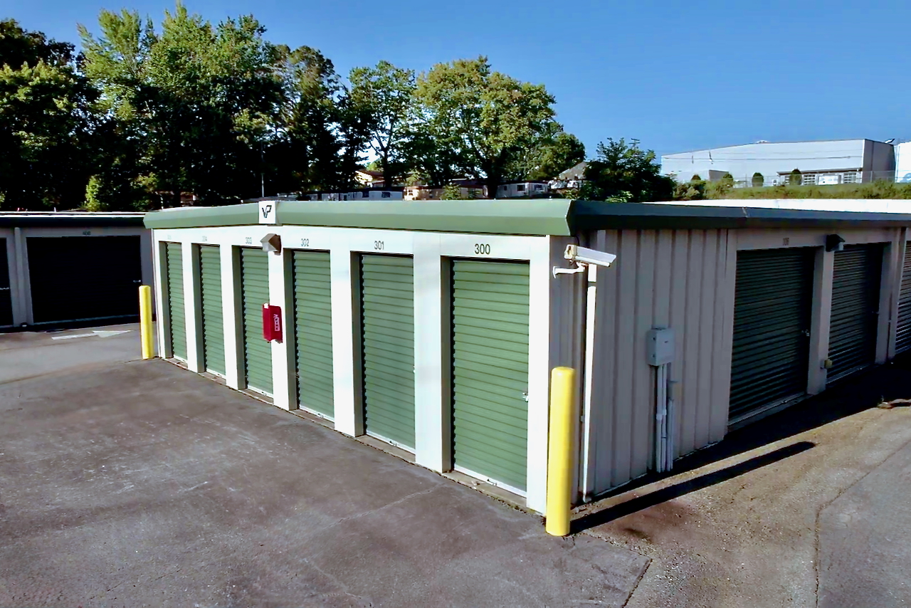 Gated storage facility in East Flat Rock